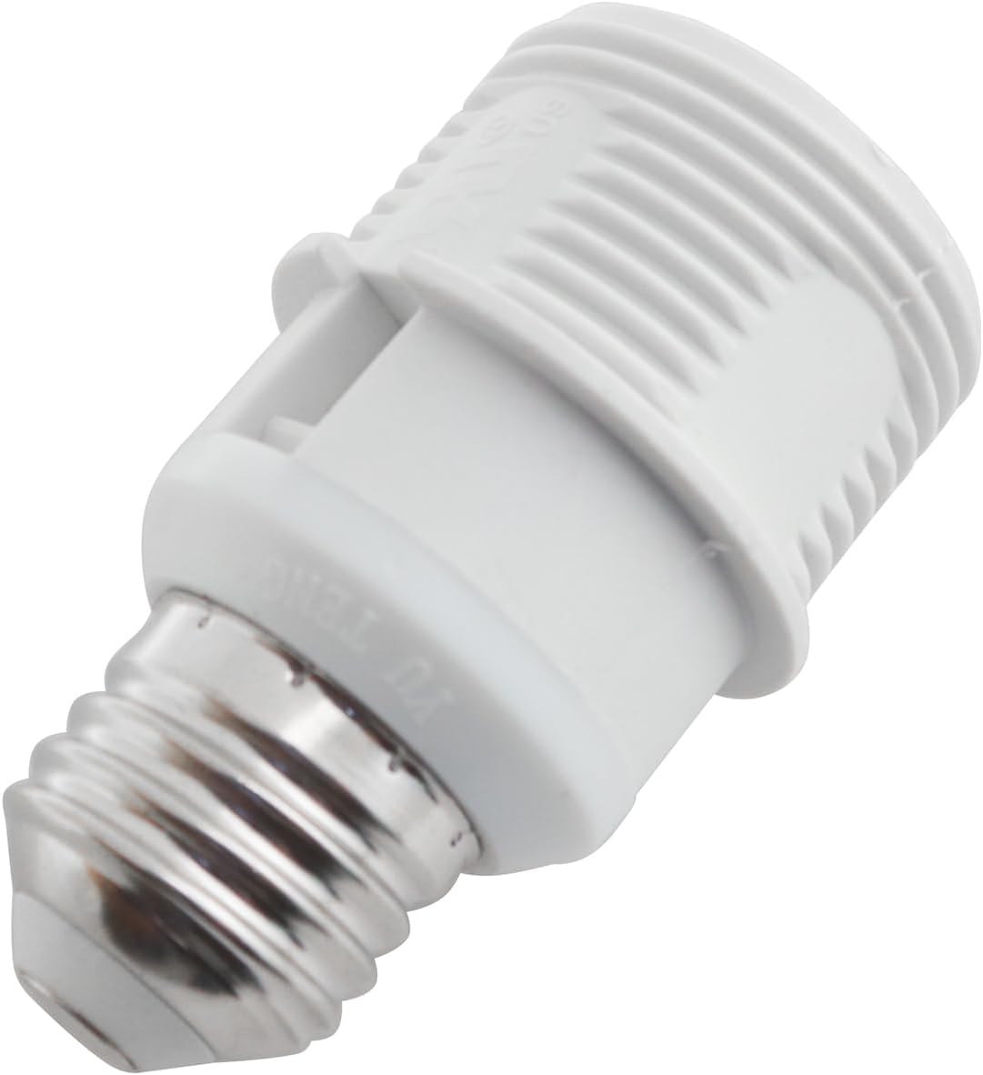 LQ Industrial 2PCS White Plastic Mountable Glass Shade Conversion Head E26 to E26 Socket Extender Lamp Holder Adapter Suitable for Incandescent Bulb