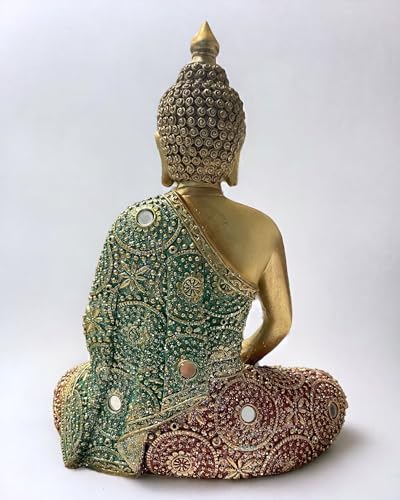 Estatua Buda de Resina Meditativa para Decoración de Hogar miniatura 2