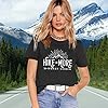 Hike-More-Worry-Less-Shirts-for-Women-Hiking-Shirt-Funny-Letter-Print-Tshirt-Short-Sleeve-Shirt-Gift-for-Hiker Hike More Worry Less Shirts for Women Hiking Shirt Funny Letter Print Tshirt Short Sleeve Shirt Gift for Hiker