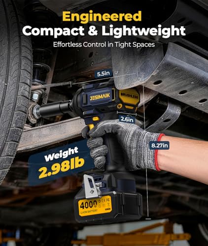 JESIMAIK 900Ft-lbs Impact Wrench