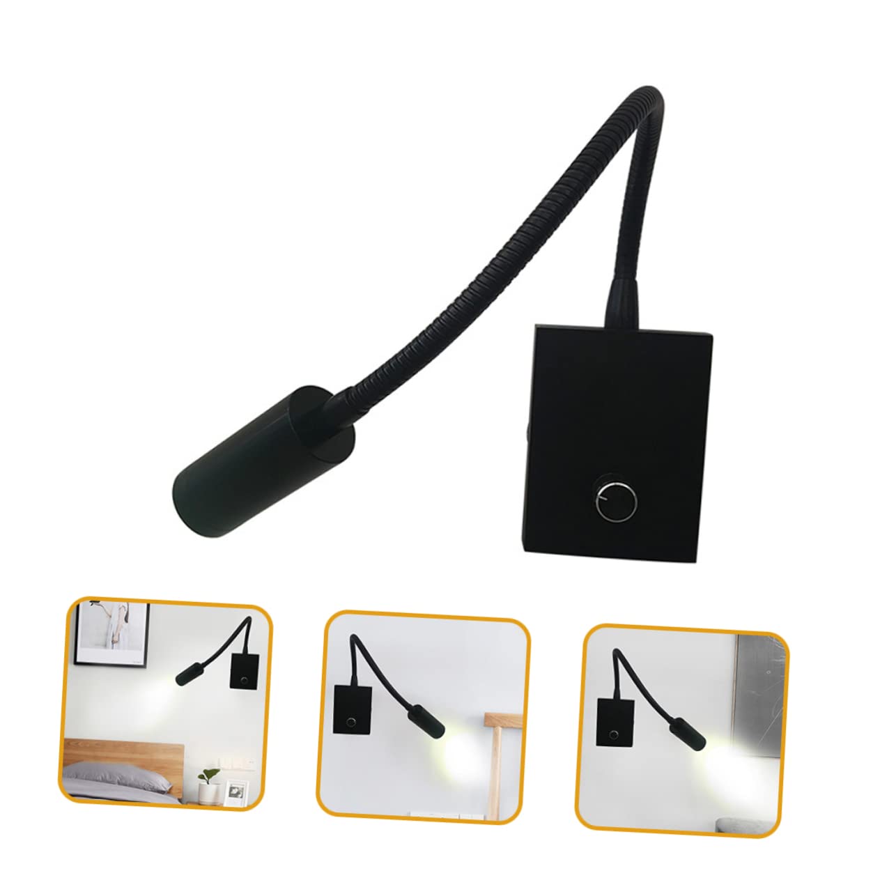 DIYEAH Led Bedside Reading Light for Book Lovers Bedroom Lamp Flexible Hose Study Book Reading Light for Office College Dormitory