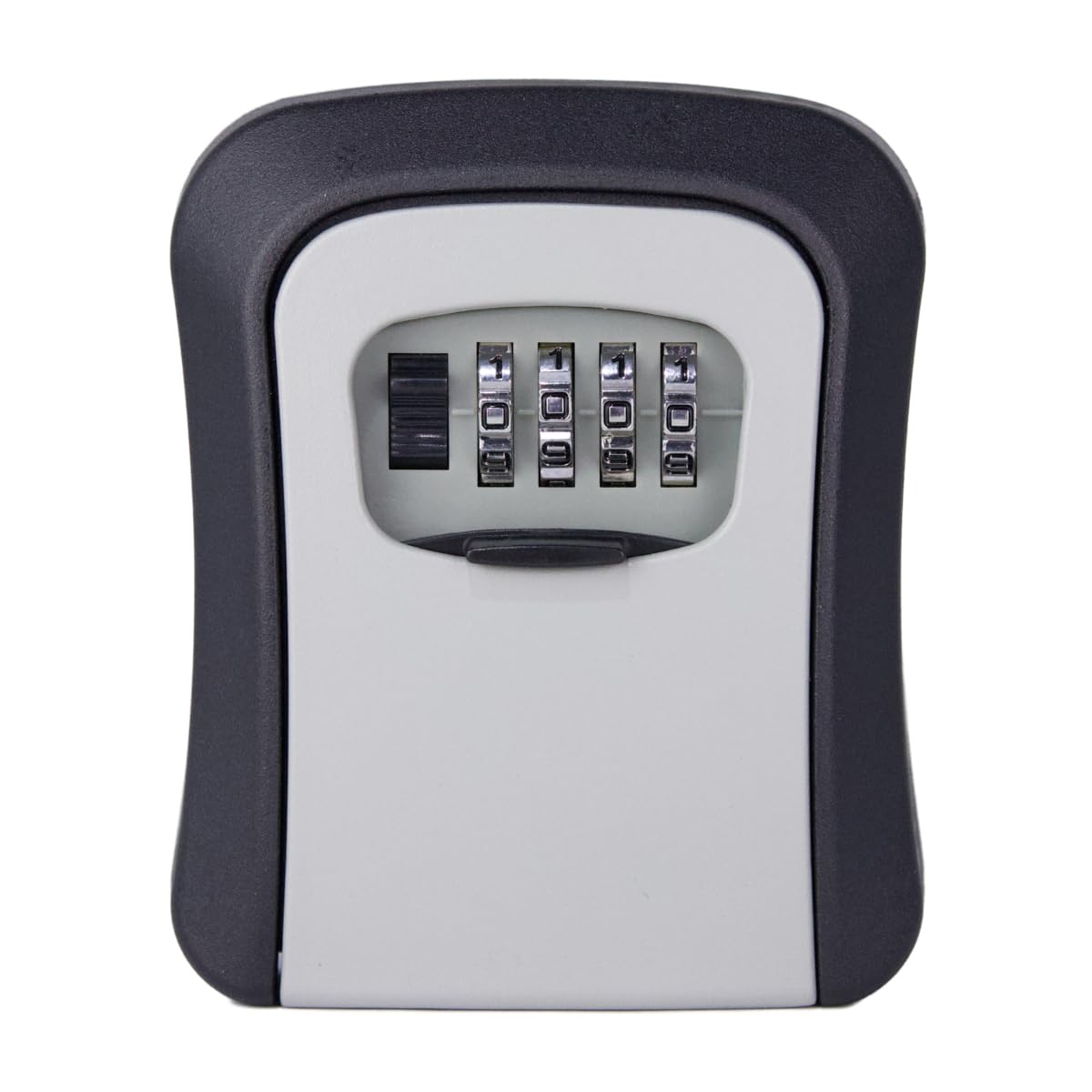 LUMBER JACK Wall Mounted Key Storage Box, 4-Digit Combination Lock, Key Safe with Backup Key Access, Black and Silver - Image 2