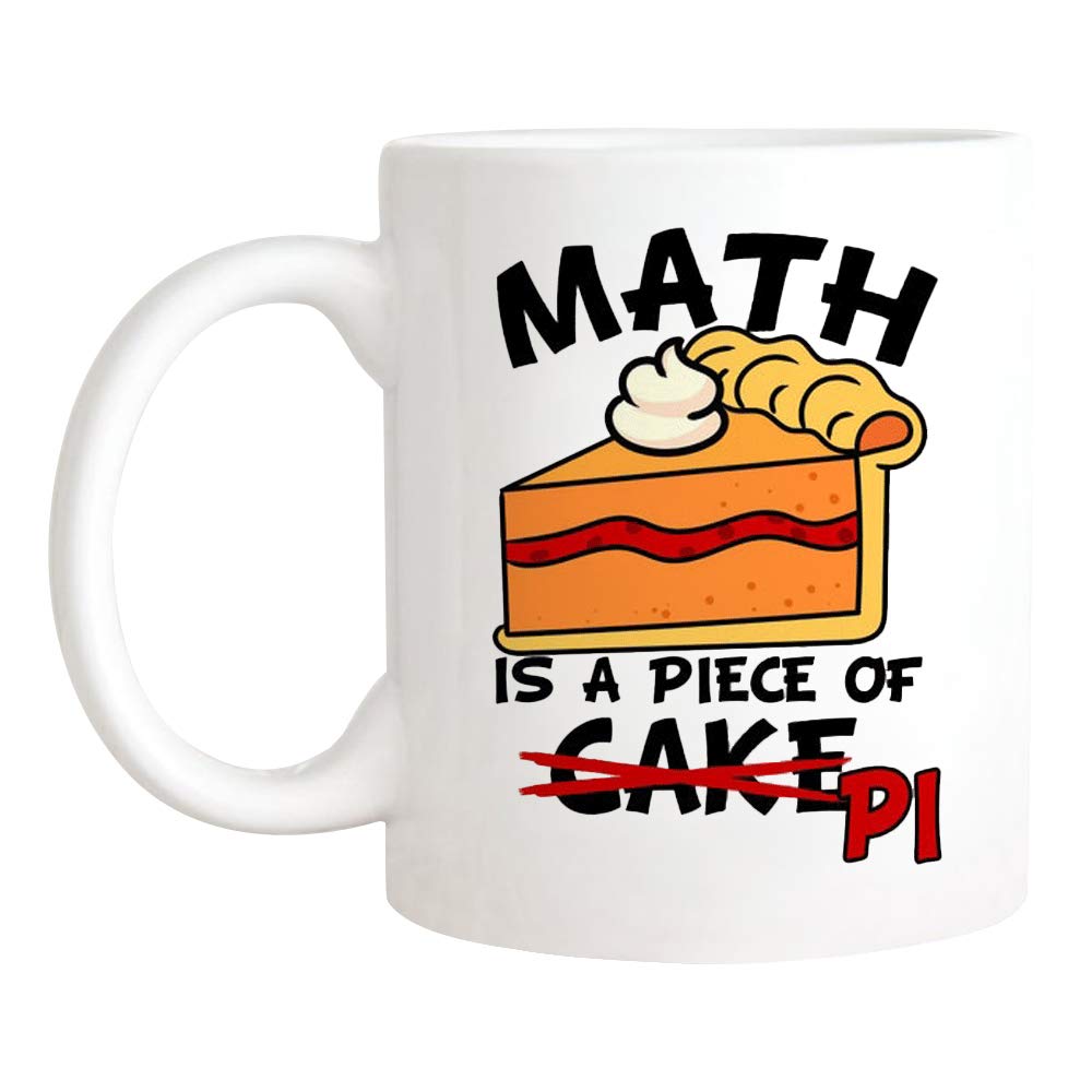 Tazza Mugffins Per Matematici – Frase Divertente "This Is An Opinion, The Pi Is Silent" – Ceramica 350 Ml, Regalo Originale