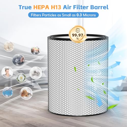 Image of BP03 Replacement Air Filter Set Compatible with Dyson BP03 BP04 BP06 Air Purifier Big+Quiet Formaldehyde Extra Large, 1*HEPA + 2 Carbon Filter, Part# 972132-01 & 972133-02