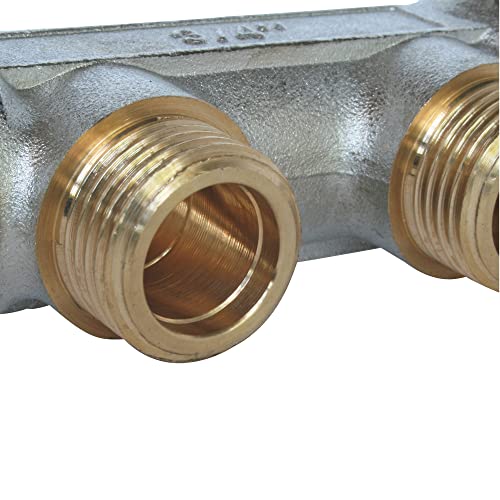 SOMATHERM for You Distribution Manifold with 3 outlets with Flat Reach 1/2", Male-Female 3/4", Centre Distance 40 mm - Image 4