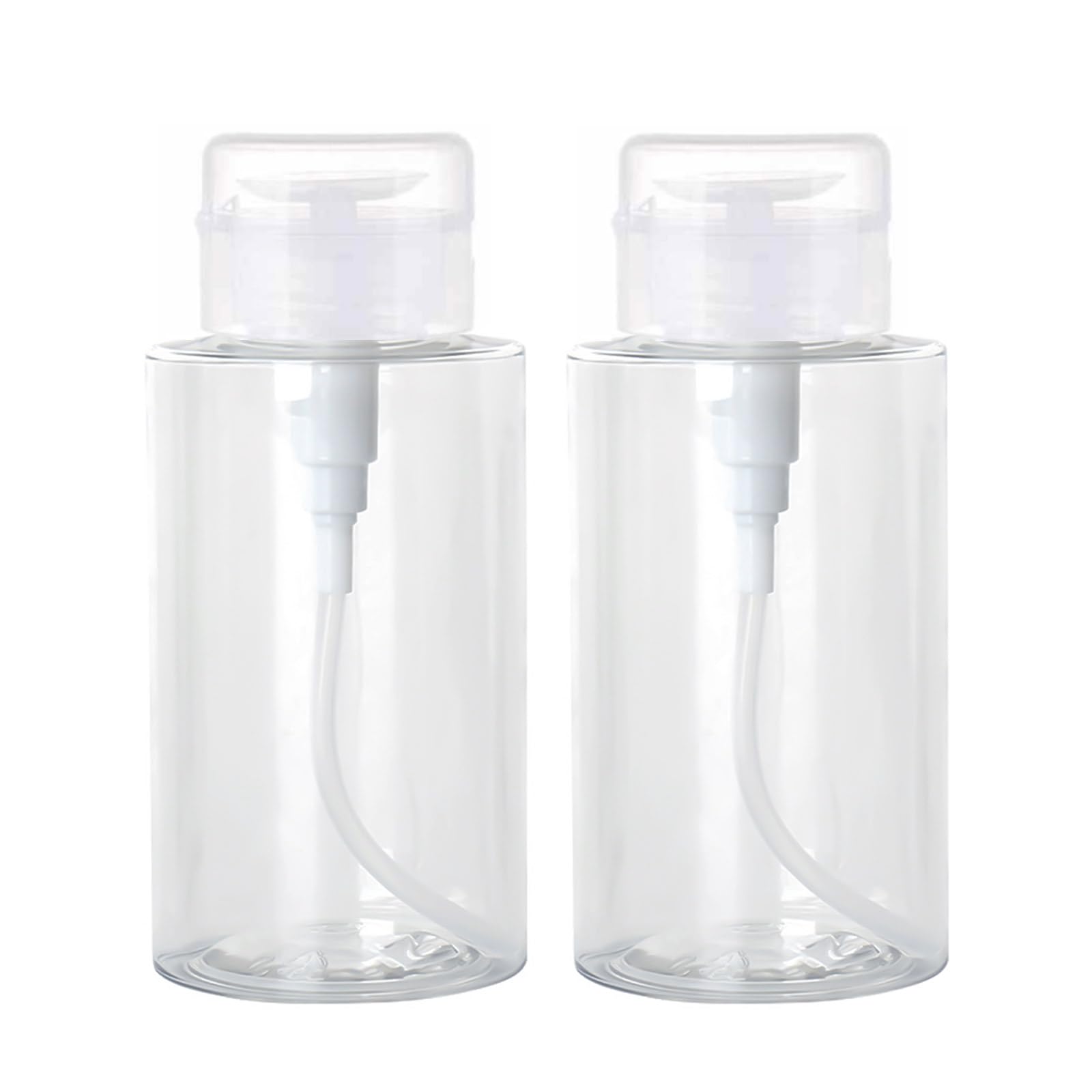 300 ml Dispenser a Pompa, Flacone per Struccante Portatile, 2 Pezzi Vuoto Smalto per Unghie Bottiglie con Erogatore, per Cosmetici e Smalti
