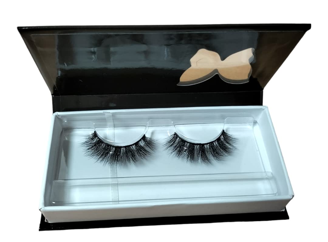 Faux Mink Lashes, High Quality 3D Eyelashes, Natural look Eyelashes,False Eyelashes, Vegan Cruelty Free Eyelashes, Reusable UpTo 30 wears (MEZ01)