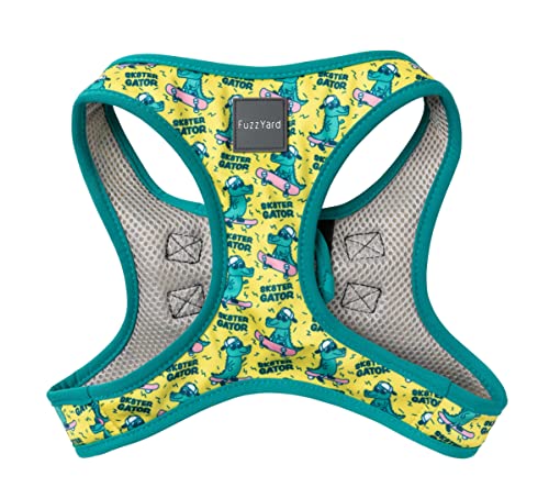 FuzzYard Sk8ter Gator Rad Skateboarding Alligator Step in Harness for Dogs (Small)