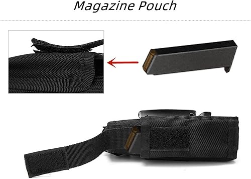 Miniatura 7 de Funda de pistola para pistola oculta para hombres y mujeres, con bolsa para revista, apta para mano izquierda y derecha