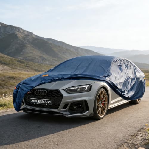 Image of Kaugung Custom Fit Car Cover for Audi A5 / S5 / RS5 (Coupe, Sportback, Convertible), Heavy Duty Waterproof All Weather Outdoor Protection, Breathable Full Exterior Cover with Vent