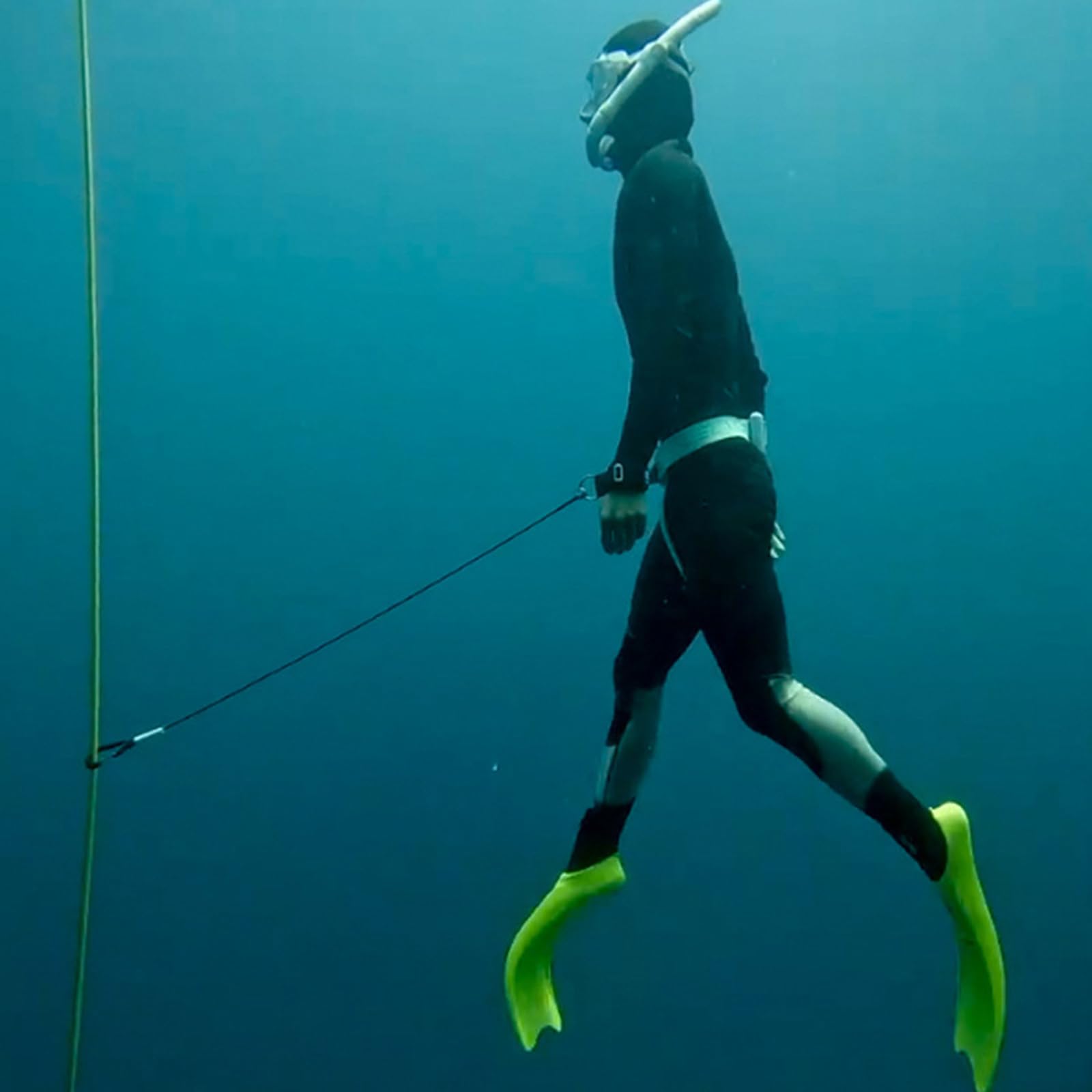 Cuerda de buceo libre con 316 sin deslustre para un entrenamiento profundo en el mar contra la pérdida, cuerda de poliamida permanente, línea de otoño