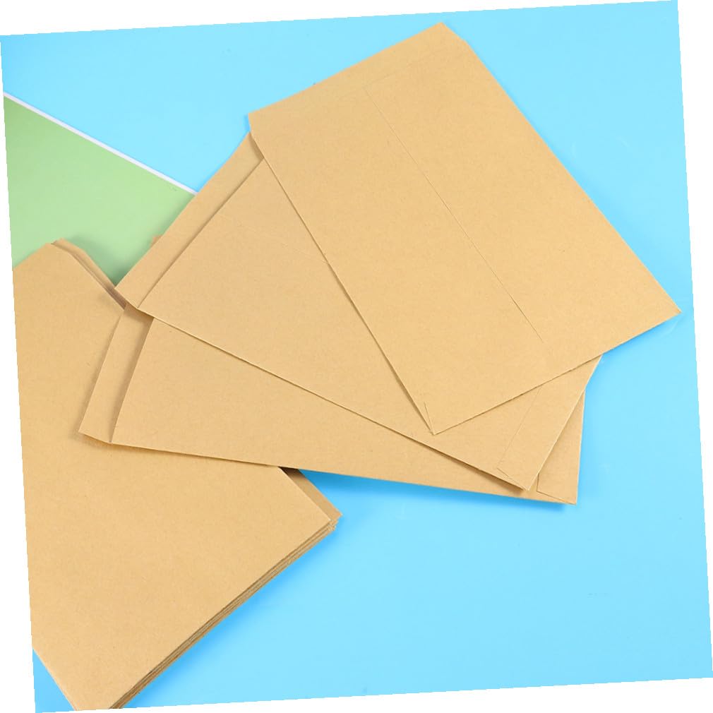 Angoily Buste in Carta Kraft 200 Pezzi, Colore Kaki, Eleganti, per Documenti e Auguri, per Compleanni e Shower