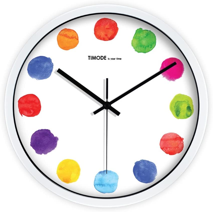 Horloge murale en métal 30,5 cm silencieuse pour salon moderne