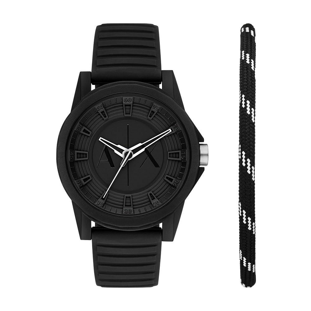 Armani Exchange Reloj Analógico para para Hombre de Cuarzo con Correa en Silicona AX7159