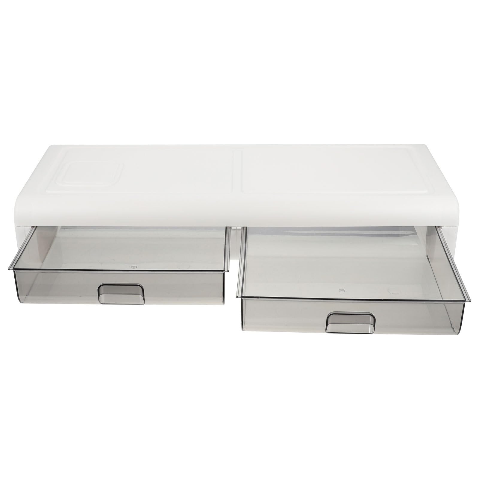 Soporte Elevador Negro con Cajón, para Monitor de Escritorio