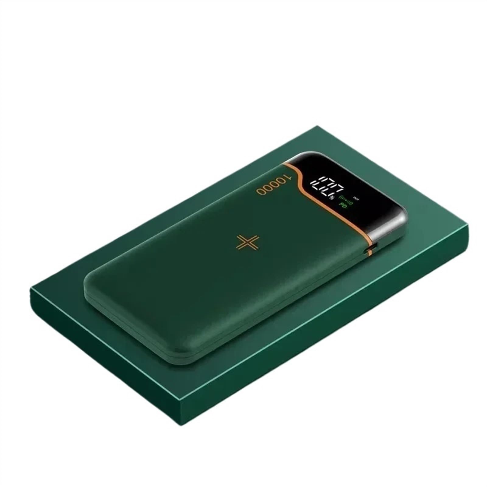 Banque d'alimentation sans Fil 20000mAh 22,5W Charge Rapide 15W Grande capacité (Size : 20000mAh Green)