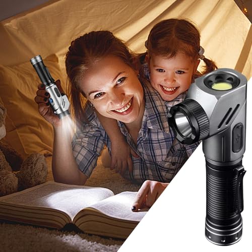 Lampe torche portable d'extérieur avec aimant et tête pivotante 90° - 3