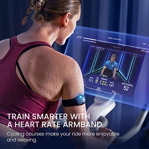 YESOUL S3 Smart Exercise Bike Stationary Bike Spin Bike - Magnetic Resistance Built-In Bluetooth Heart Rate Monitor iPad Mount for Home Indoor Workout (White)