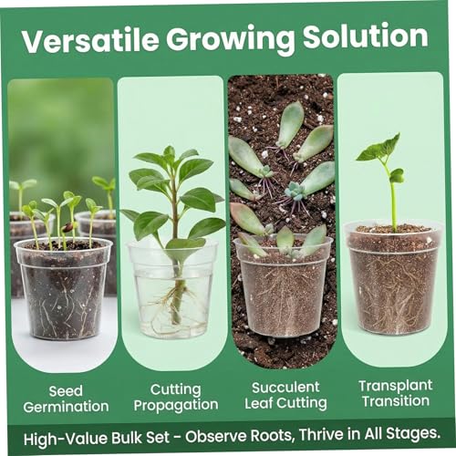 Macetas de vivero evitan encharcamiento con drenaje eficiente pack de 15 6