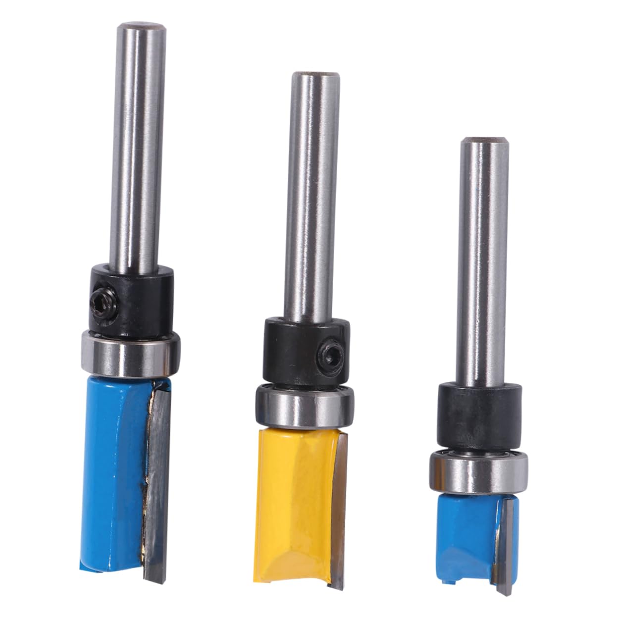 PRETYZOOM Fresas De Carpintería Router Cortadora De Madera Con Rodamiento Herramientas De Fresado Para Acabados Precisos Y Cortes Detallados 3 Piezas*3