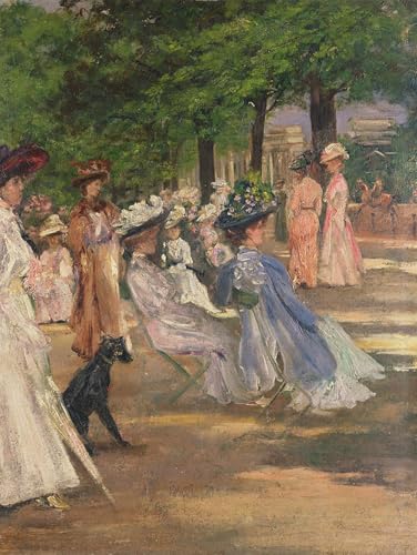 Toile Hyde Park Charles Conder peinture murale abstraite salon 60x90