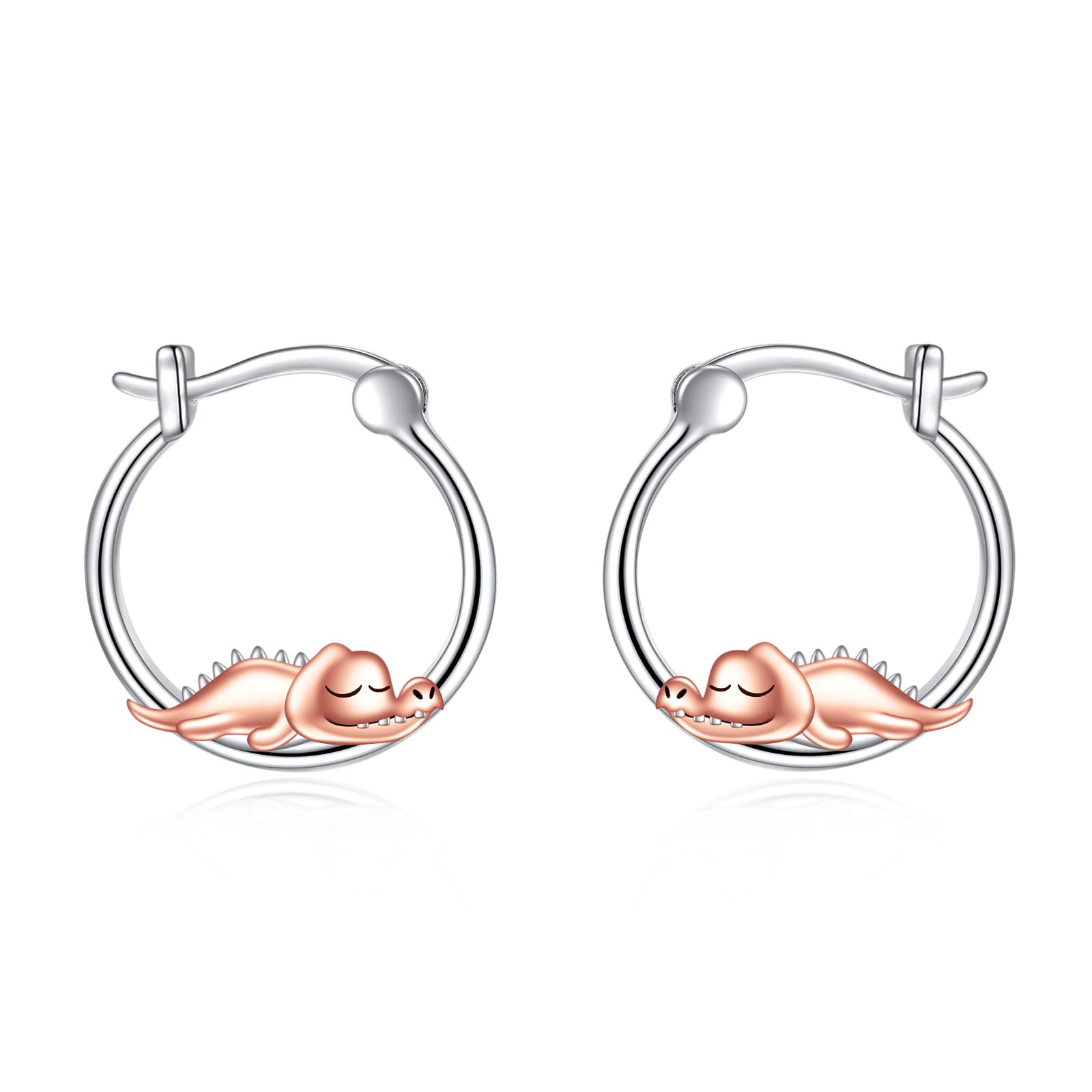 Tier Creolen Ohrringe 925 Sterling Silber Niedliche Tier Ohrringe Schmuck Geschenke für Damen Mädchen