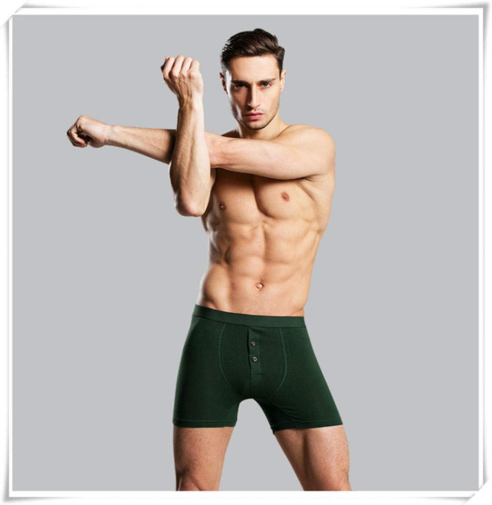 BLOMDE Boxer Hombreropa Interior Larga De Algodón Boxers Boxer Calzoncillos Suaves De Homme Bragas Masculinas Pantalones Cortos Pierna