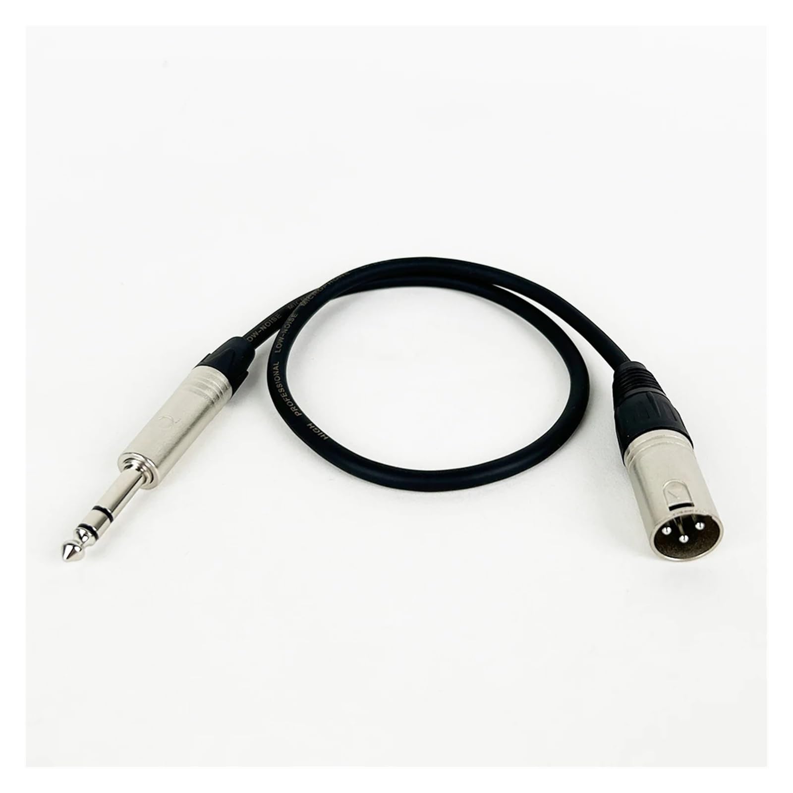 Cavo audio jack stereo maschio da 6,35 mm (1/4 pollici) a 3 pin XLR di interconnessione microfono bilanciato TRS a,5 ​​mm(Svart,10m)