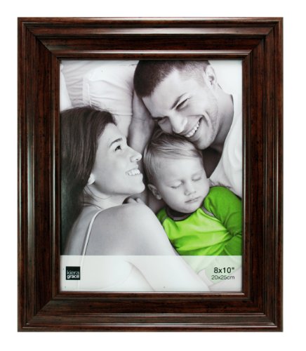 kieragrace Cole Picture Frame, 8 by 10-Inch, Antique Walnut Finish