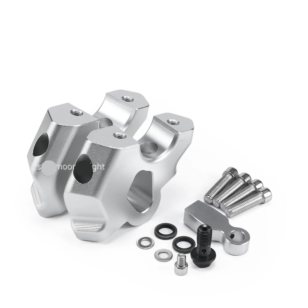Adaptateur d'extension guidon pour R 1300 GS 2023 en aluminium rigide Silver