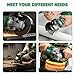 AKSC Cordless Angle Grinder 4-1/2 inch, 20V Max Battery Power Electric Grinders w/3 Speed, Brushless Motor, LED Light, Grinding Disc Set, Angle Grinder w/Tool Stand for Cutting, Grinding, Polishing