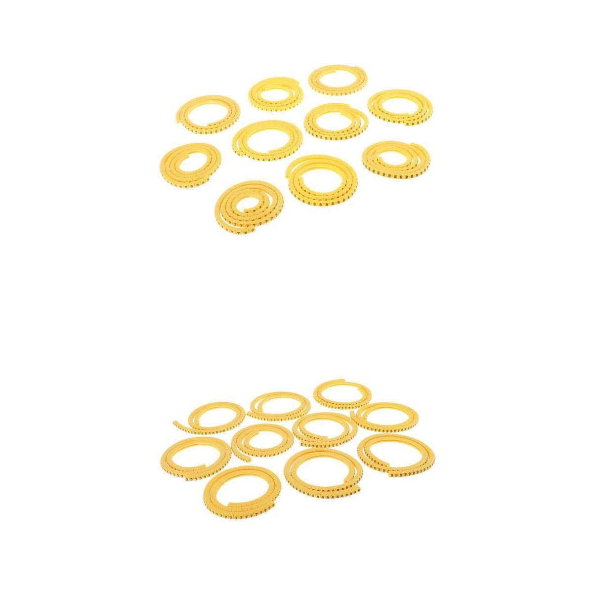 2000Pcs Yellow Network Cable Markers Identification Labels Managment No 0-9 | Business & Industrial | Electrical & Test Equipment | Other Electrical & Test Equip.-picture-23