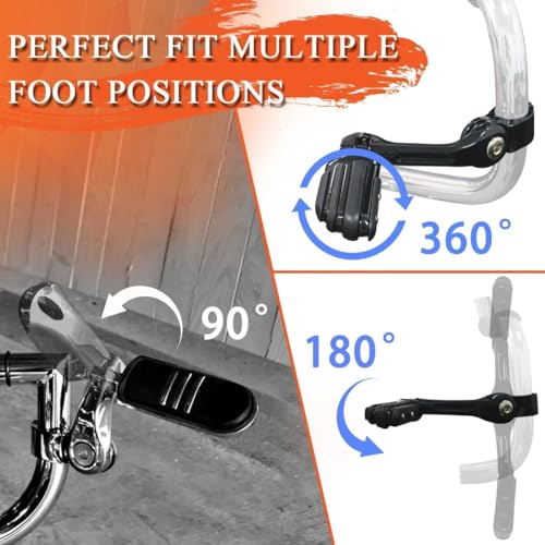 Repose-pieds d'autoroute 32mm pour Harley Davidson Electra Glide - 4