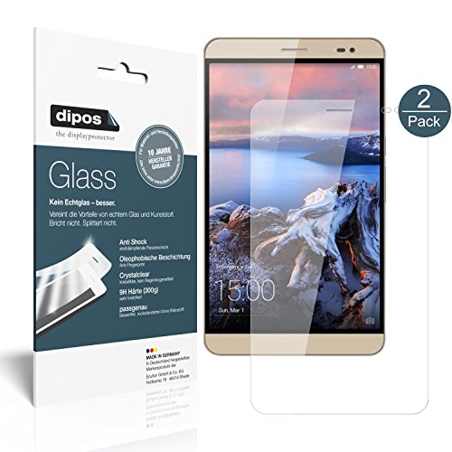 dipos I 2X Protector de Pantalla Compatible con Huawei MediaPad X1 / X2 7.0 Vidrio Flexible Cristal Proteccion 9H