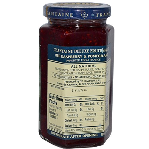 St. Dalfour Chantaine Deluxe Fruit Spread All Natural Red Raspberry and Pomegranate -- 11.5 oz