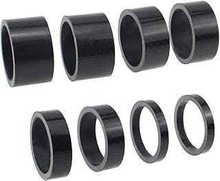 NC KingYH 8 Stück Fahrrad Headset Spacer Karbon Spacer Ahead Vorbau Spacer Fahrrad Vollcarbon 5/10/15/20mm MTB Rennrad Dis...