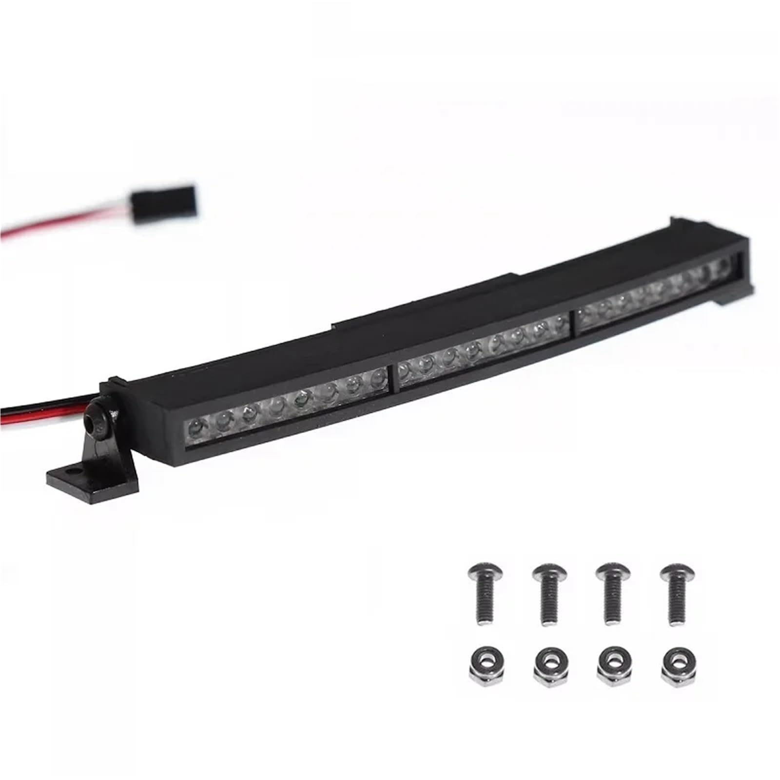 Per Mjx H8H H8P Per Axial Per SCX10 90046 Per Traxxas Per TRX4 1/10 Rc Auto Metallo Flessibile 116Mm Barra Luminosa Sul Tetto Aggiornamento Parti Ricambio Accessori Modellismo RC