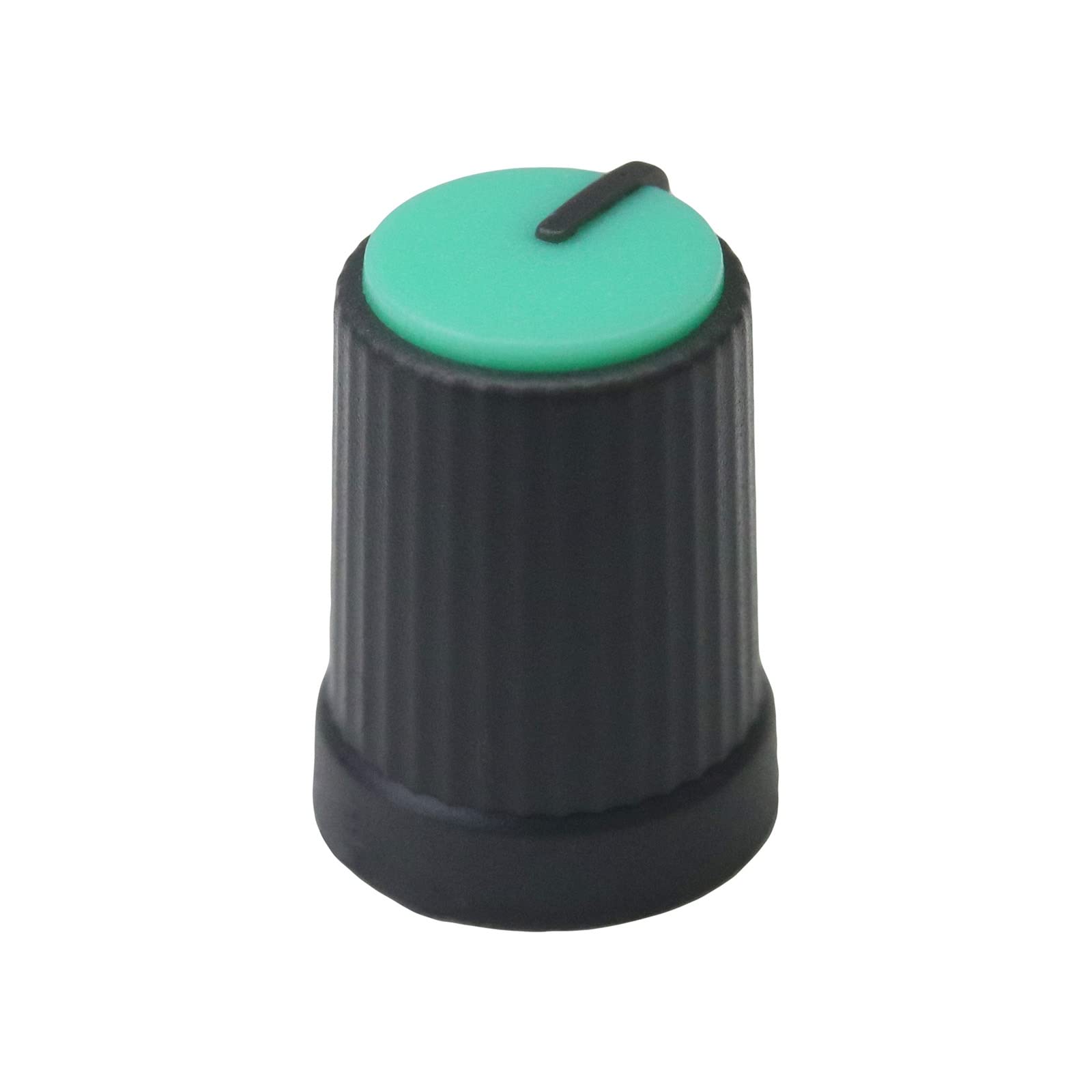 6m D-Shaft Hole Grey Body Colour Cap Mixer Control Knobs Pack of 10 (Green/Dark Grey), Green / Dark Grey - Image 3