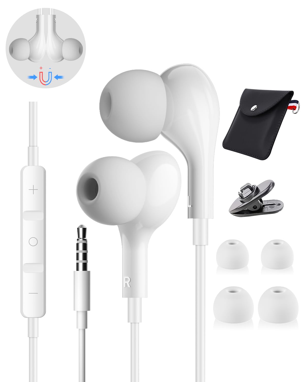 AILZPXX USB C Kopfhöre mit Mikrofon,In-Ear Kopfhörer mit HiFi Stereo S26 S25 S23 S22 S21