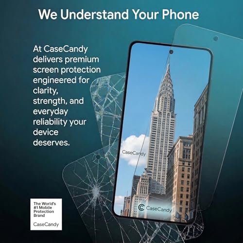 Image of Casecandy - [ Pack of 2 Tempered Glass Screen Protector For Samsung Z Fold 7 | HD Smasung Z Fold 7 Glass Guard Protector - HD /Easy Installation Kit
