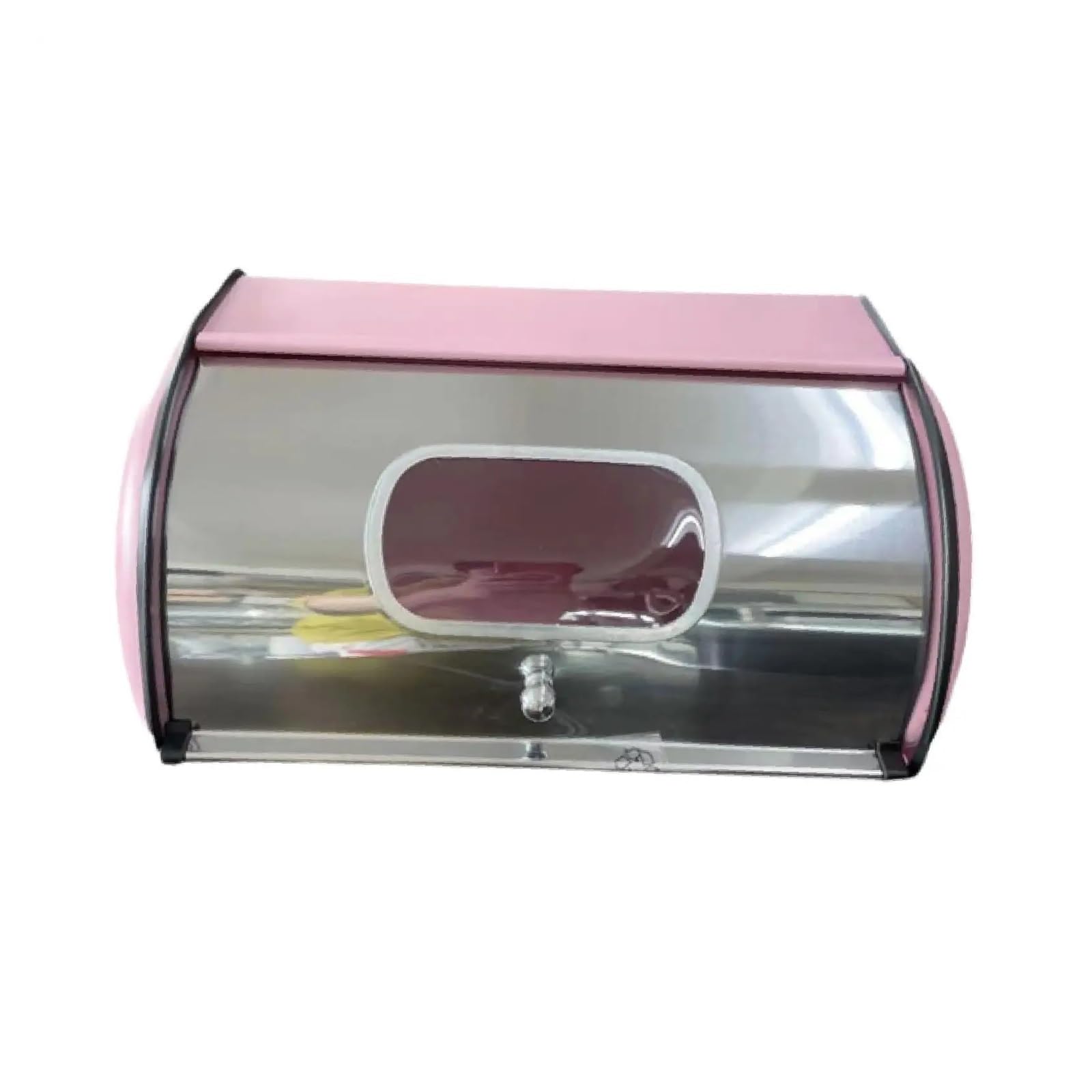 LUYSGBXR Bread Bin Roll Top Bread Bin Large Capacity Box For Entrance Pantry Farmhouse(Pink)