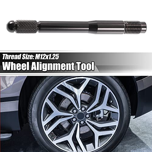 Image of ACROPIX M12x1.25 Wheel Alignment Pin Mounting Car Wheel Hanger Rim Stud Bolt Nut Tire Change Guide Tool - Pack of 1 Titanium Tone