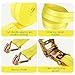 4 Pack 2 Inch Ratchet Straps Heavy Duty 20ft Tie Down Straps Ratchet with Double J Hook, 10000 LBS Break Strength, Cargo Ratchet Straps for Moving, Truck, Trailers, Motorcycles, Kayaks, Car Roof