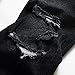 Maiyifu-GJ Ripped Slim Fit Jeans for Men Distressed Destroyed Straight Leg Denim Pants Retro Hip Hop Washed Jean Trousers (Black,29)