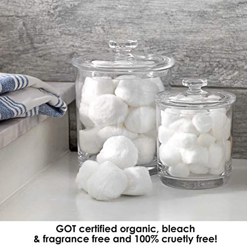 Sky Organics Organic Jumbo Cotton Balls For Sensitive Skin, 100% Pure Gots Certified Organic For Beauty & Personal Care, 60 Ct. #TOP5