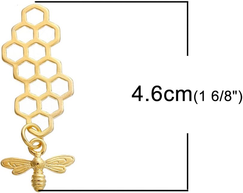 JGFinds Honeycomb Bee Charms, 20 Pack Large 1 1/8-1 3/4 Inch (Gold Tone Group) for DIY Craft Keychain, Jar Charms and Bee Embellishments, Jewelry Making Supplies : Arts, Crafts & Sewing