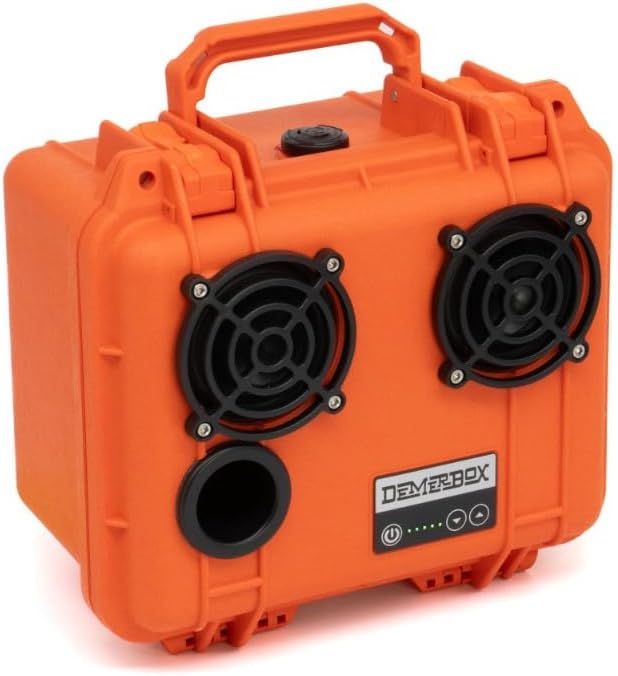 Waterproof, Portable, and Rugged Outdoor Bluetooth Speakers. Loud Sound + Deep Bass, 40+ hr Battery Life, Dry Box + USB Charging, Multi-Pairing Party Mode (Haast Orange, DB2) - Image 2