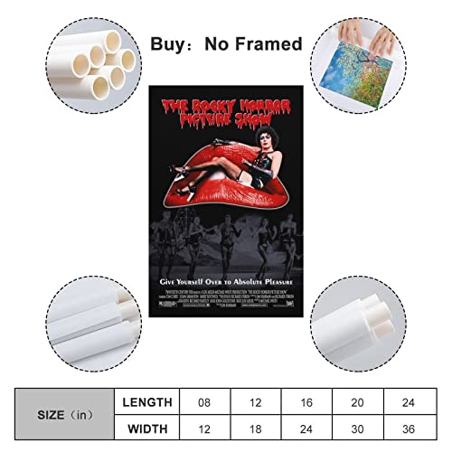 Tongyang The Rocky Horror Picture Show Poster Movie Posters For Bedroom Aesthetic Wall Decor Canvas Wall Art Gift 12X18Inch(30X45Cm) #TOP1