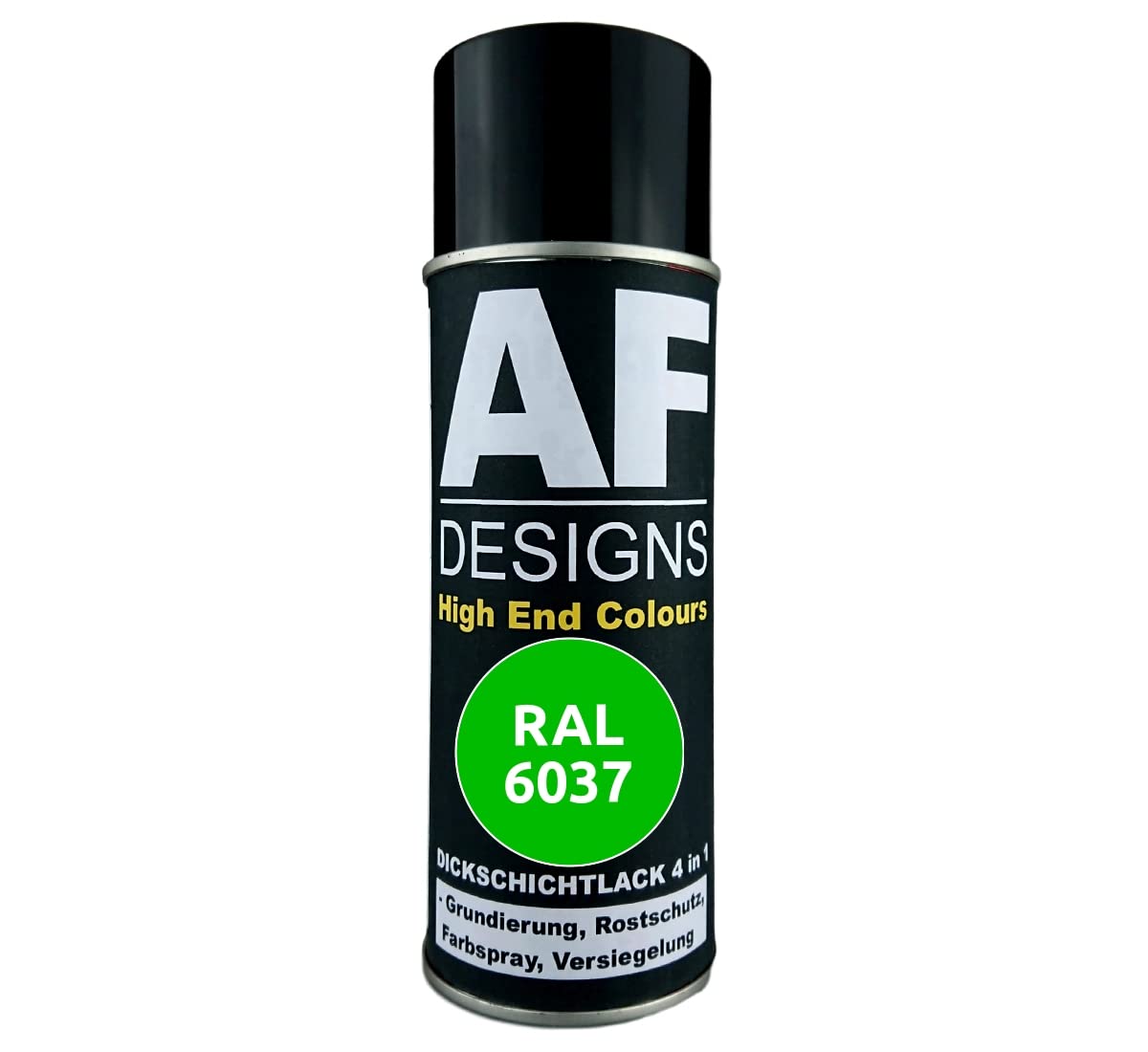 Alex Flittner DesignsRust Protection Paint 4-in-1 RAL 6037 Pure Green Metal Protective Paint Spray Rust Protection Paint Spray Can