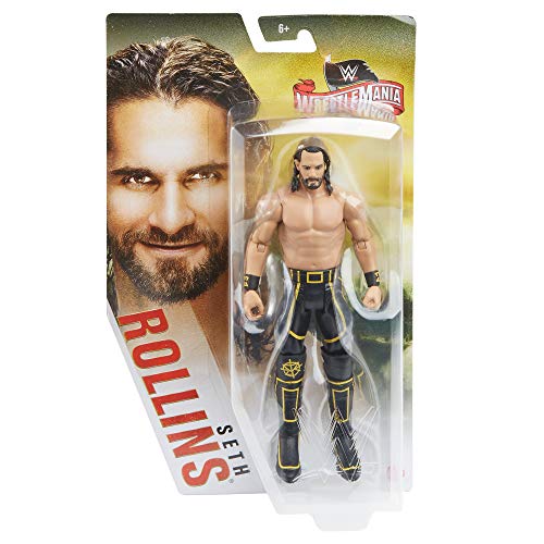 ​Wwe Seth Rollins Wrestlemania 6-Inch Action Figure With Articulation, Life-Like Detail And Authentic Ring Gear #TOP1
